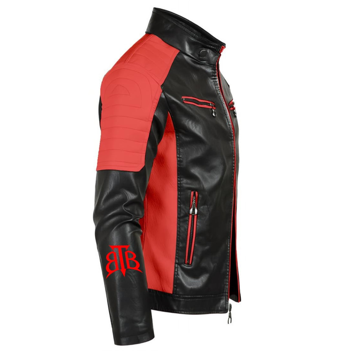 Shop the Signature Sin City Moto Jacket by Teddy Blaze. Black & red PU leather moto jacket featuring ornate Sin City back crest from HIGH ROLLERS OUTERWEAR.