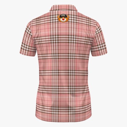 Gilded Brownstone Check — Uptown Blush Polo