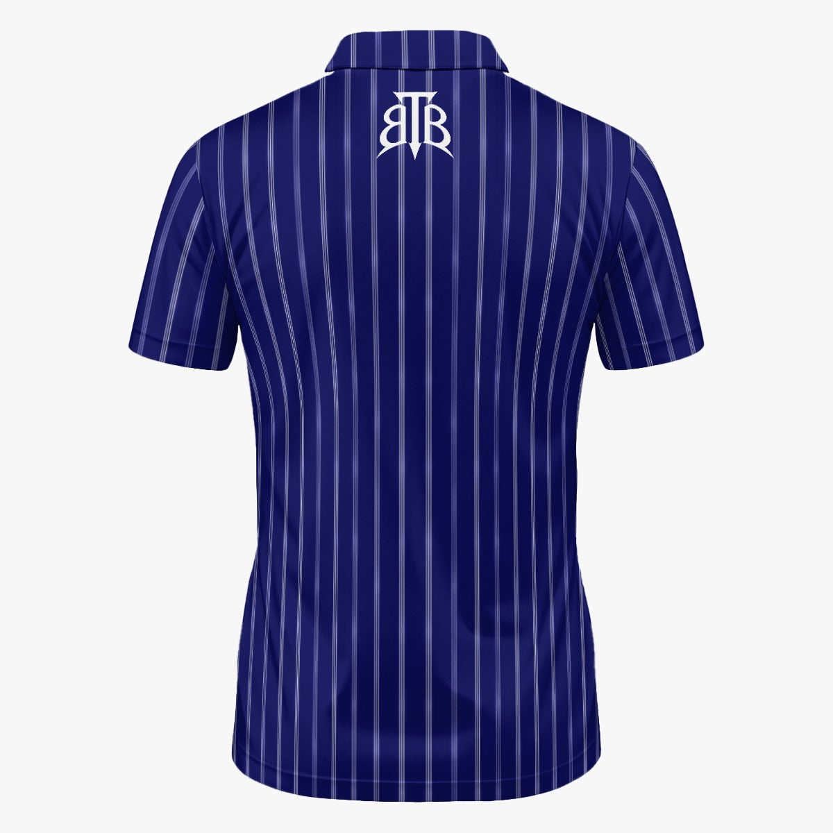Pinstripe Azure Golf Shirt