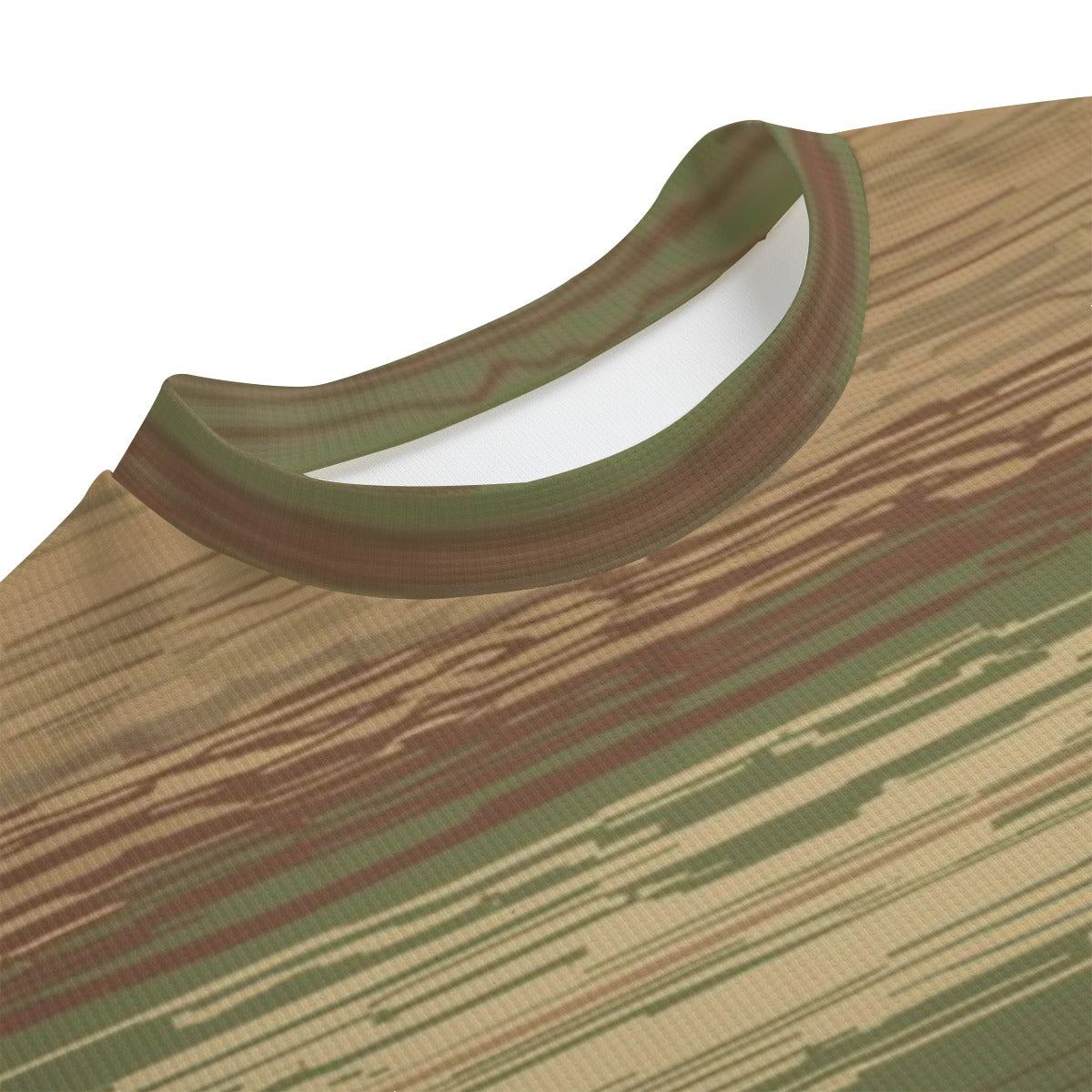 Gilded Terrain Stripe — Ember Horizon Drop Shoulder T-Shirt