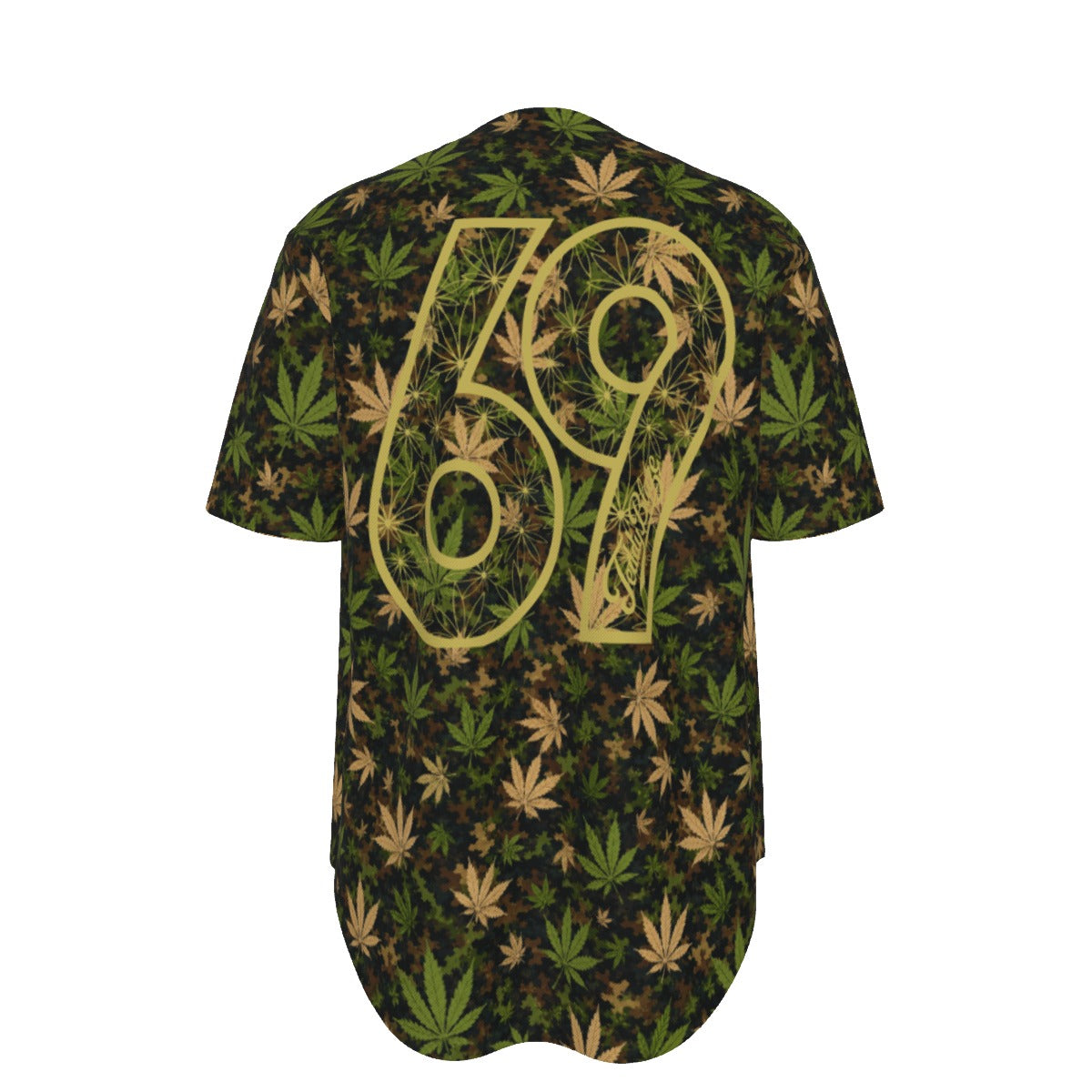 Canna Camo 69 Baseball Jersey | DANNABIS