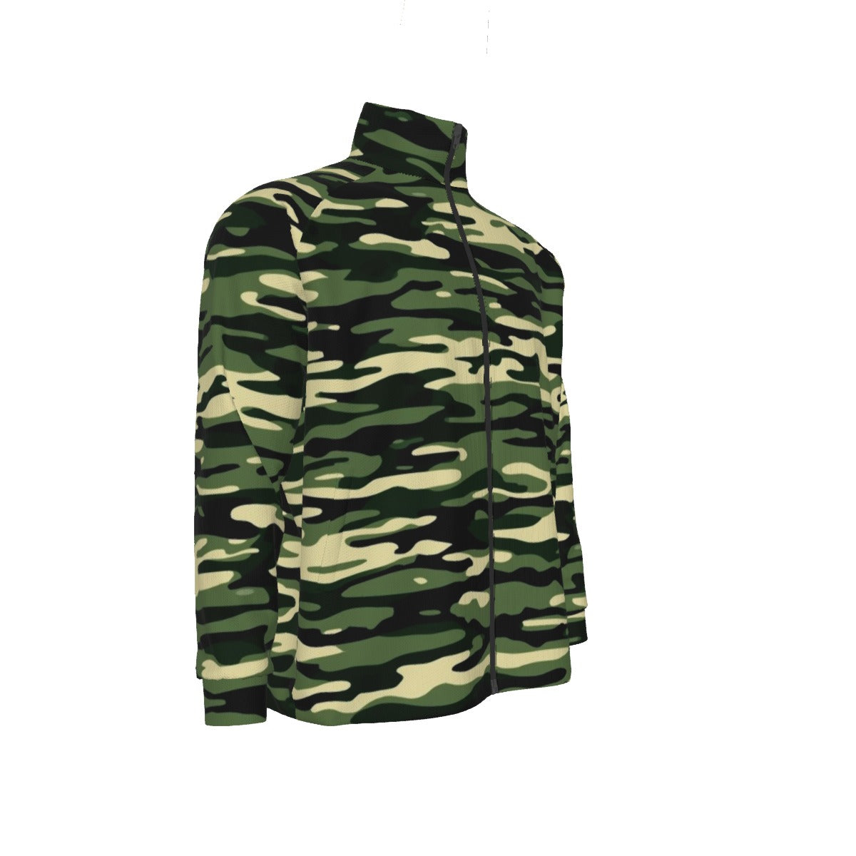 Camo Print Stand Collar Jacket (CAM12)