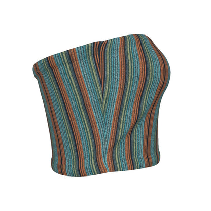 Emerald Canyon Stripe Tube Top