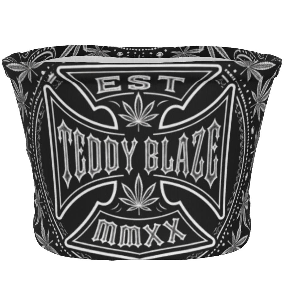 Shop the DaCruz Bandana Top by Teddy Blaze. Strapless tube crop top in a 190g/m² stretch blend featuring custom crest graphics and paisley bandana motifs.