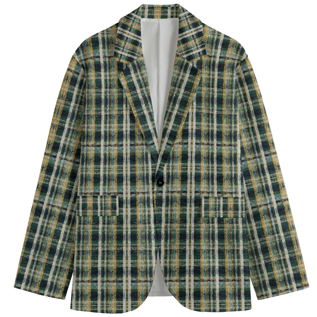 A bold J’Ouvert blazer crafted in structured Dandy Duck Cloth, blending Naija-inspired checkwork, crisp tailoring, and expressive resort style