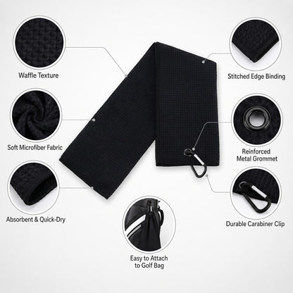 Cachet Embroidered Golf Towel | Teddy Blaze Xtreme