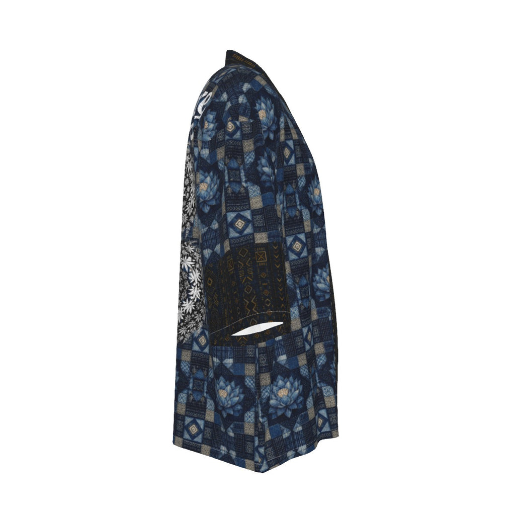 Blue Lotus Dragon Haori | AFRODEMIA