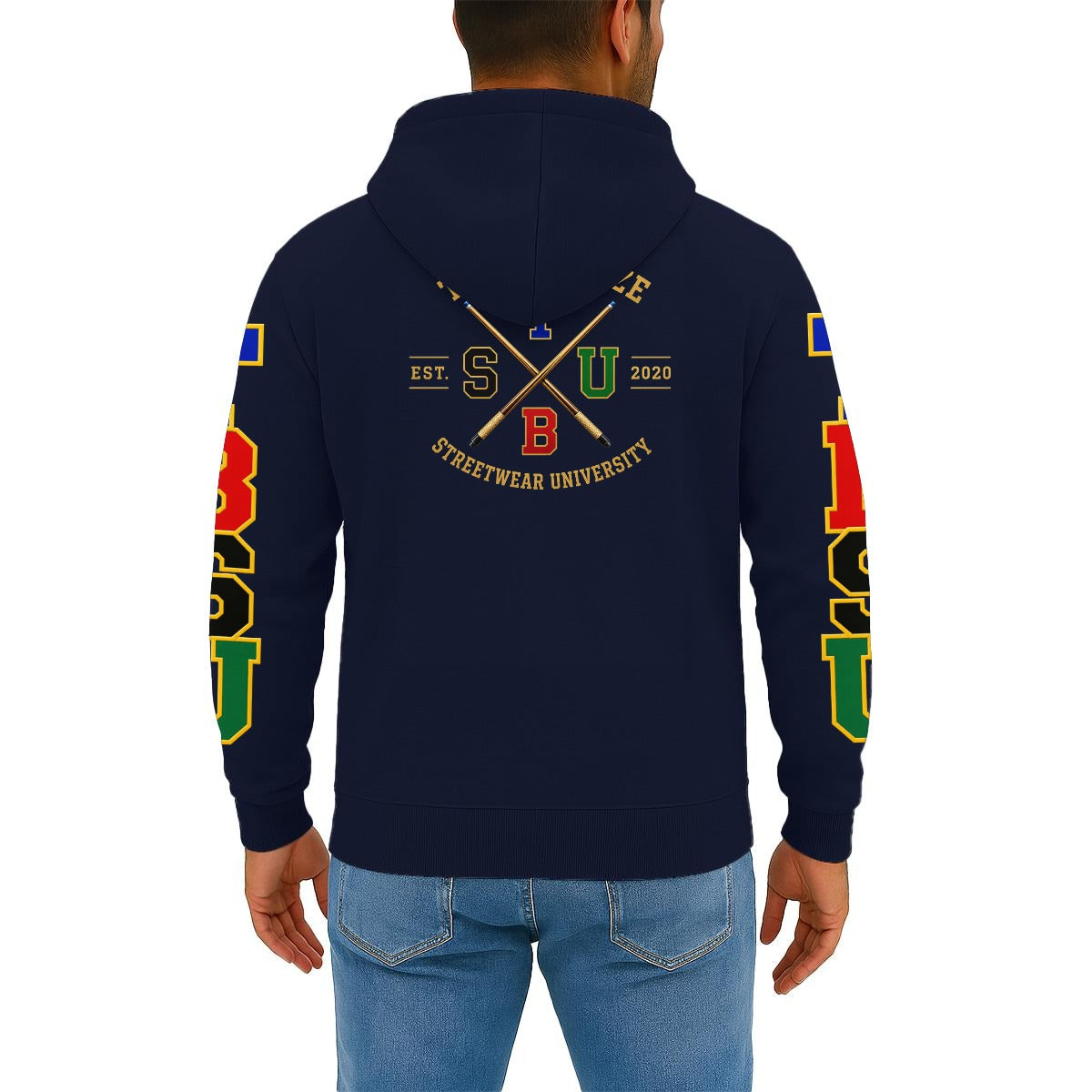 X Crest Unisex Quarter Zip Hooded Jumper | THE CAMPUS