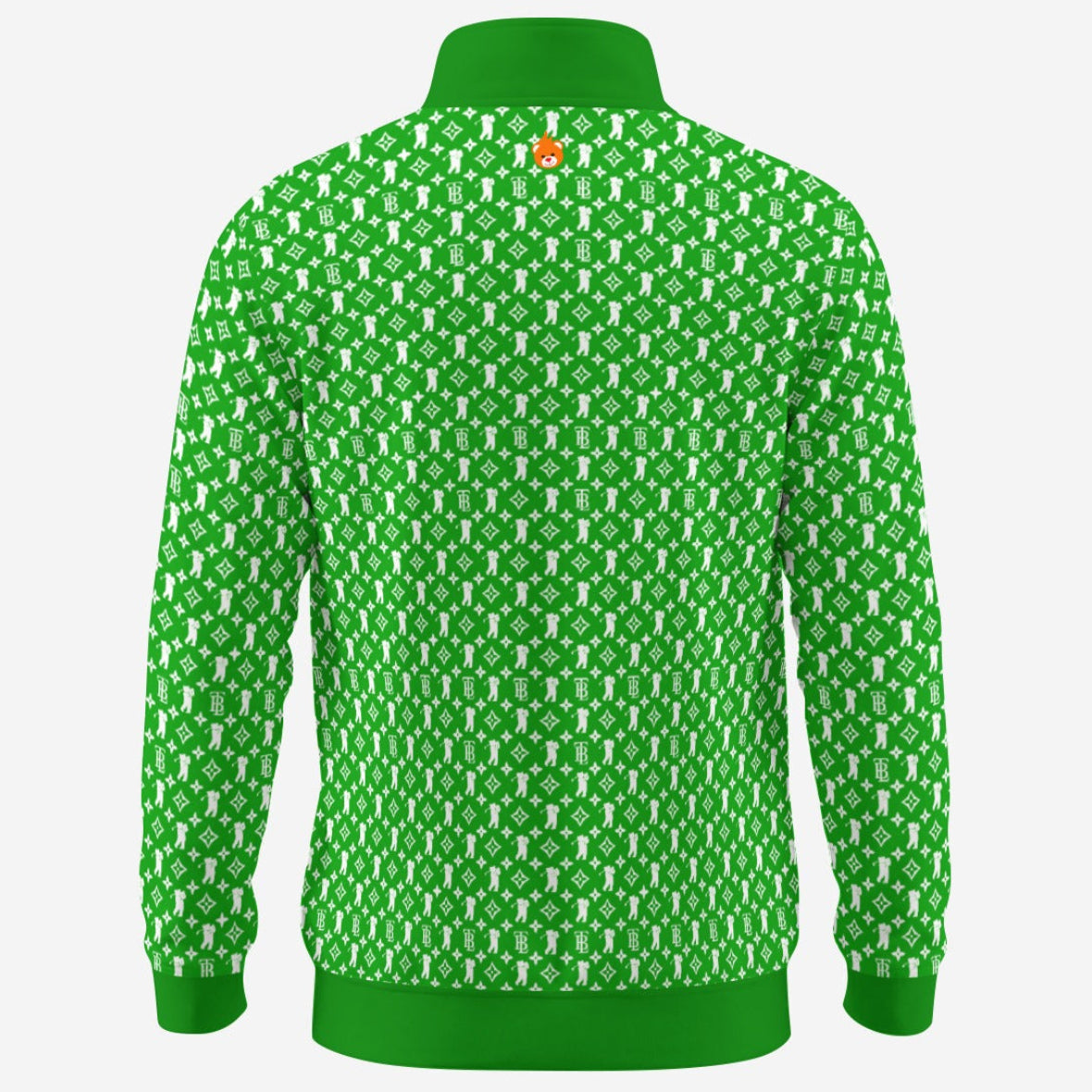 Shop the Iron + Ivy Fairway Cachet Contrast Trim Quarter Zip by Teddy Blaze. Performance 230 GSM stretch quarter-zip pullover in Kelly green with all-over RIG-B monogram.