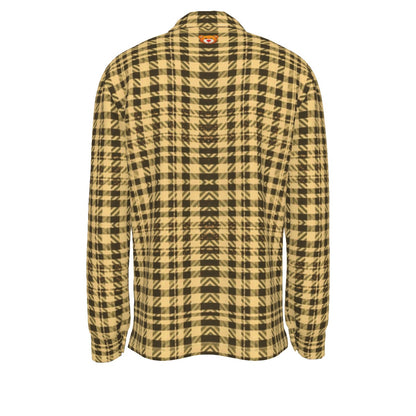 Gilded Brownstone Tweed — Field Ledger Long Sleeve Button Down Shirt