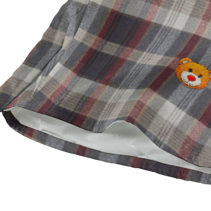 Gilded Brownstone Plaid — Burgundy Reserve Shorts