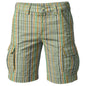 Elevate casual warm-weather dressing with the Cruise Check Cargo Shorts from BLK IVY MEN, featuring refined plaid detailing inspired by coastal leisure, resort comfort, and relaxed luxury.