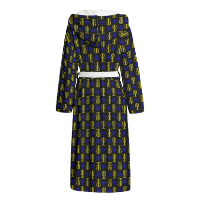 Sigil Diamante Flannel Hooded Bathrobe | IVY LABEL