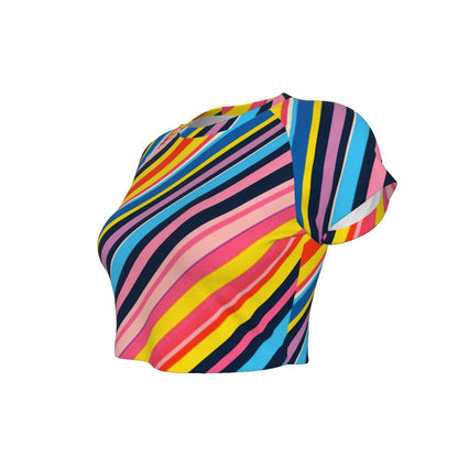 Salsa Fuego Stripe Crop Tee