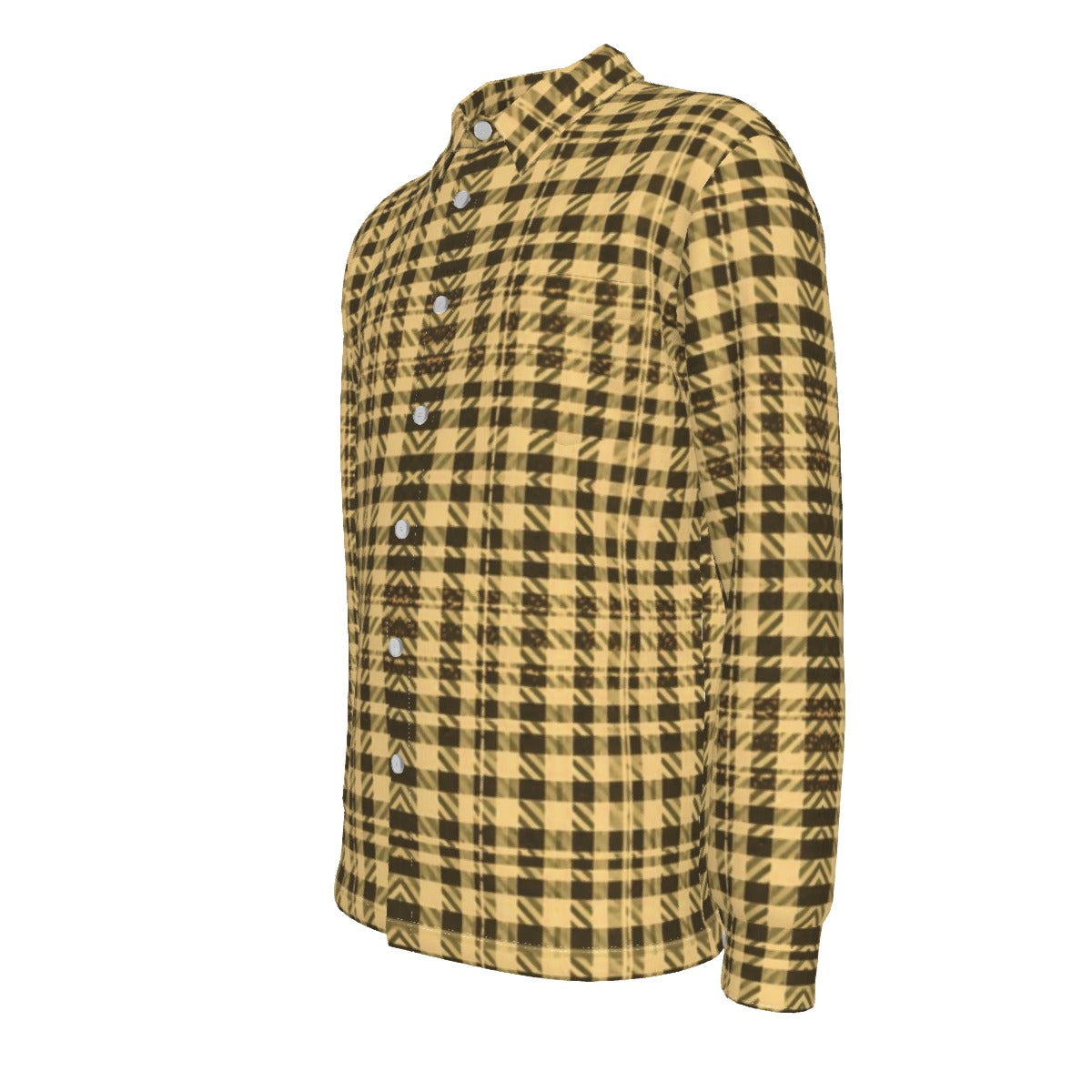 Gilded Brownstone Tweed — Field Ledger Long Sleeve Button Down Shirt