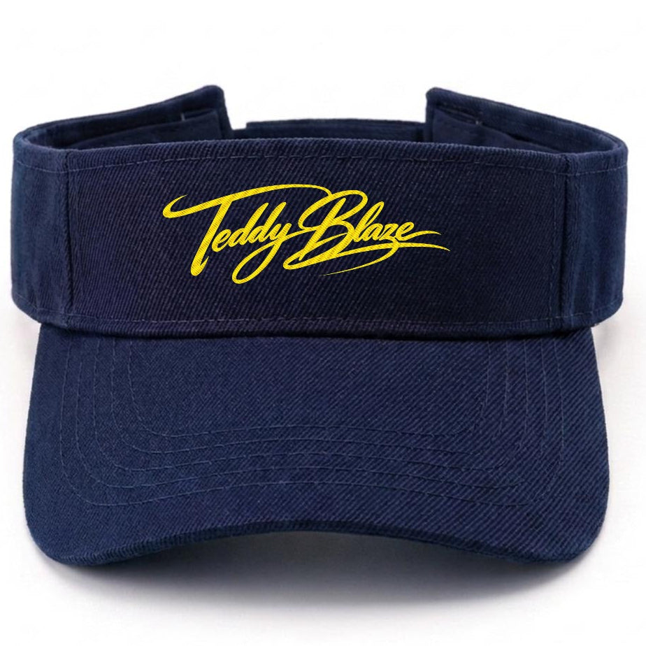 Stay shaded in sporty Teddy Blaze style with the Signature Sun Visor. A lightweight nylon visor designed for golf, travel, and warm-weather movement.