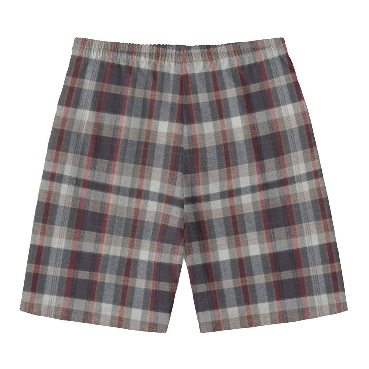 Gilded Brownstone Plaid — Burgundy Reserve Shorts