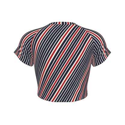 OSO PATA Striped Crop Tee