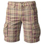 Elevate relaxed warm-weather dressing with the Cognac Rosé Check Cargo Shorts from BLK IVY MEN, featuring refined plaid inspired by luxury leisure, Black Ivy sophistication, and resort-ready comfort.