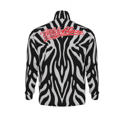 Animal Print Stand Collar Jacket (ANI01)