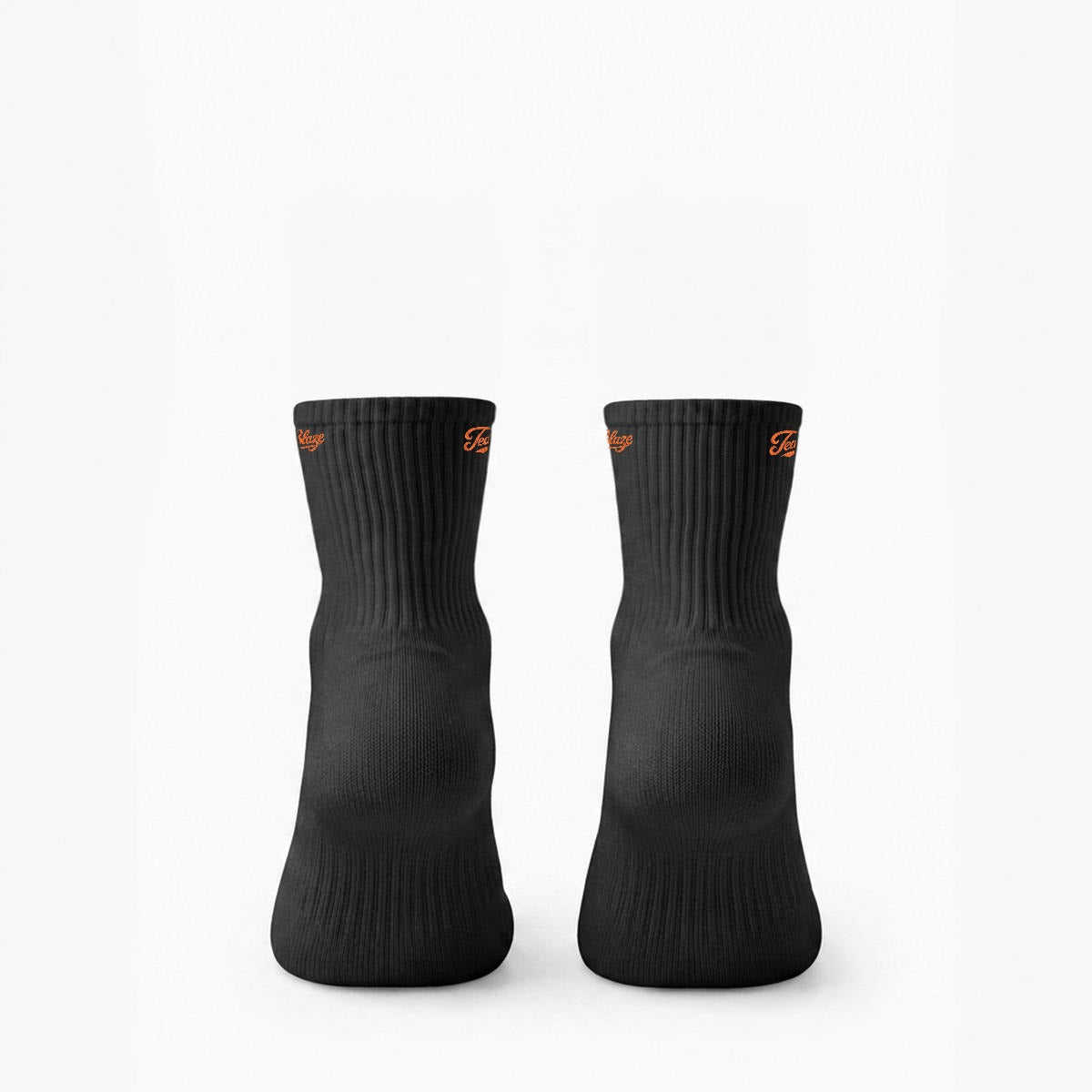 Embroidered Signature Cotton Quarter Socks | DELANCEY