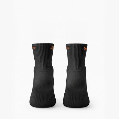Embroidered Signature Cotton Quarter Socks | DELANCEY