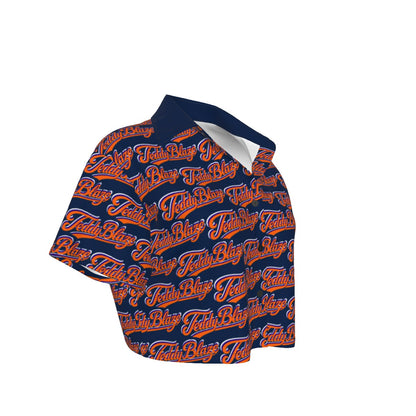 Signature Cropped Camp Shirt | The BK Collection