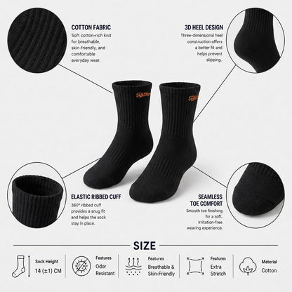Embroidered Signature Cotton Quarter Socks | DELANCEY