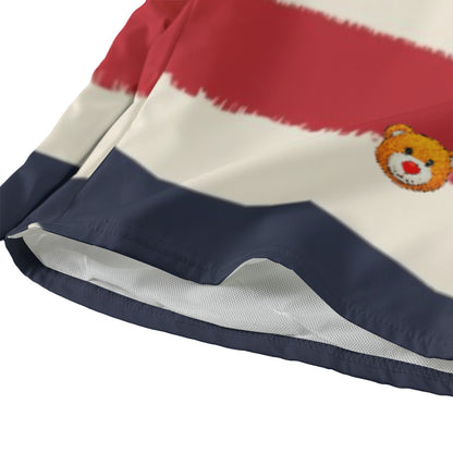 Gilded Regatta Stripe — Harbor Redline Beach Shorts