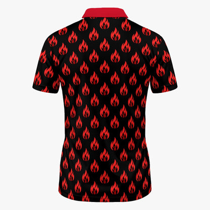 On Fire Resort Polo | AFRO ANIME