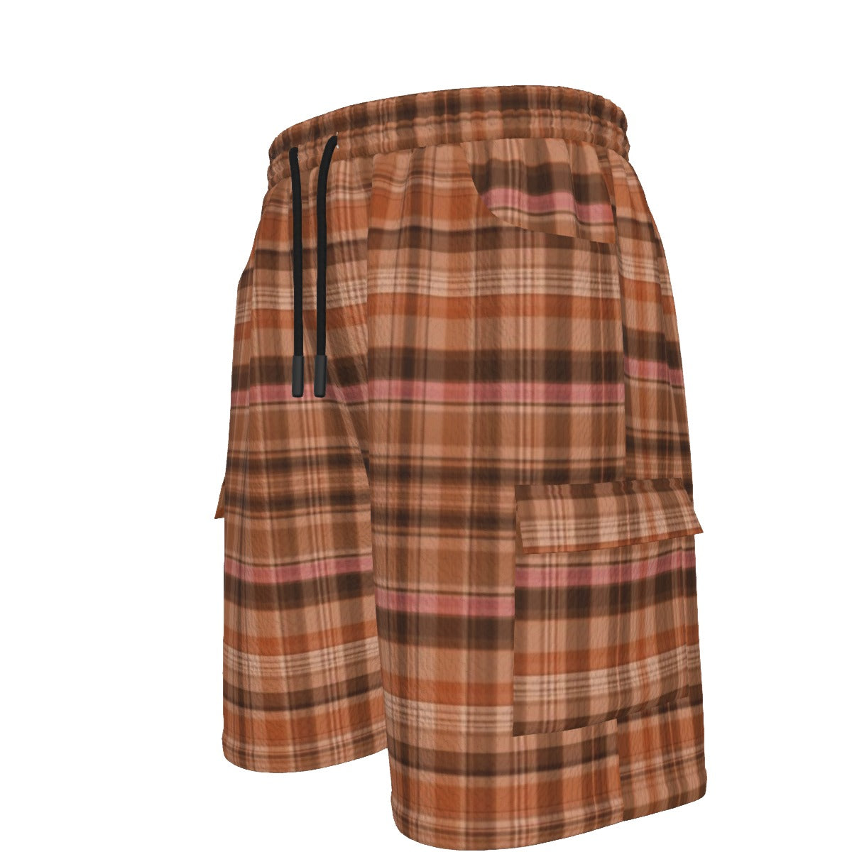 Gilded Brownstone Tweed — Copper Estate Drawstring Cargo Shorts