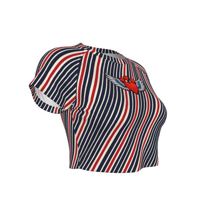 OSO PATA Striped Crop Tee