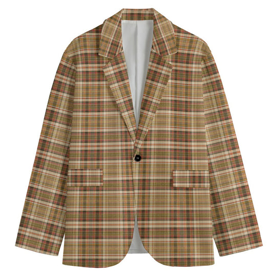 Bring elevated island energy to your wardrobe with the Rum Punch Plaid J’Ouvert Blazer from J’OUVERT MEN, featuring vibrant plaid, lightweight tailoring, and Caribbean-inspired sophistication.