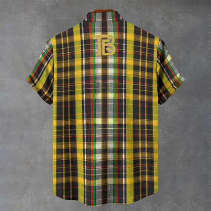 Carnivale Check Riviera Shirt | Teddy Blaze Blue Label