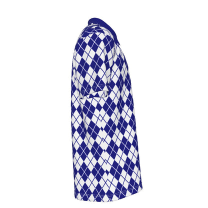 Argyle Azure Camp Shirt | IVY LABEL