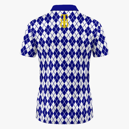 Argyle Azure Resort Polo | IVY LABEL