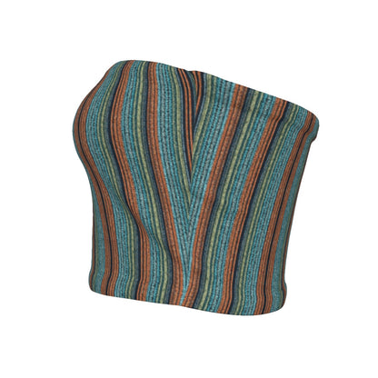 Emerald Canyon Stripe Tube Top