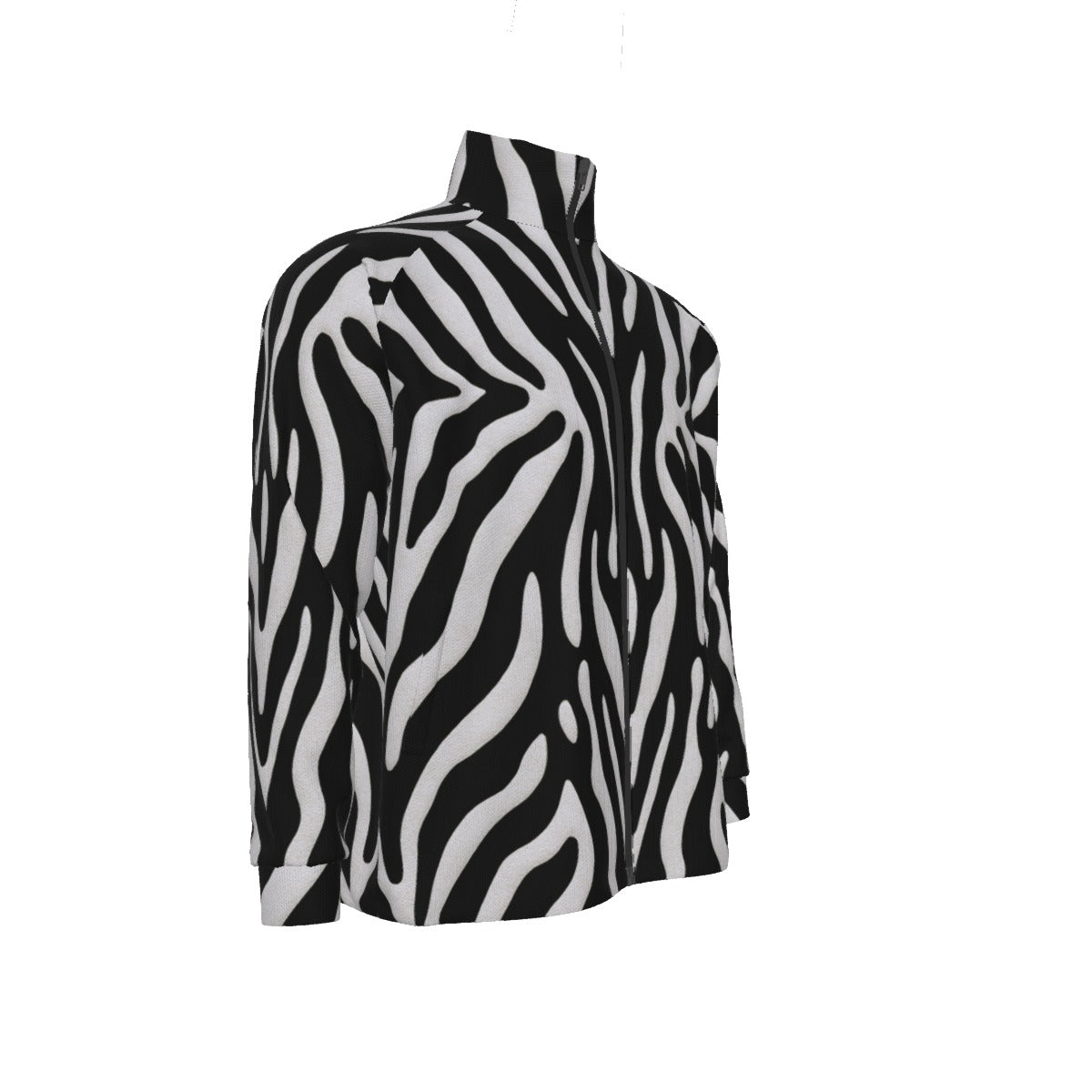 Animal Print Stand Collar Jacket (ANI01)