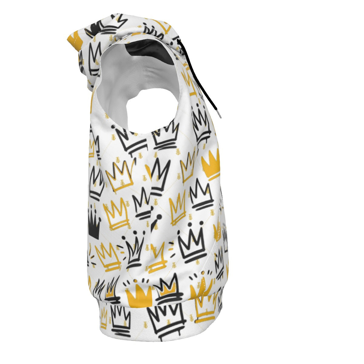 Basqui Crown Sleeveless Zip Up Hoodie | AFRO ANIME