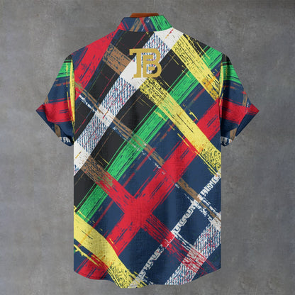 Bushwick Brushstrokes Riviera Shirt | Teddy Blaze Blue Label