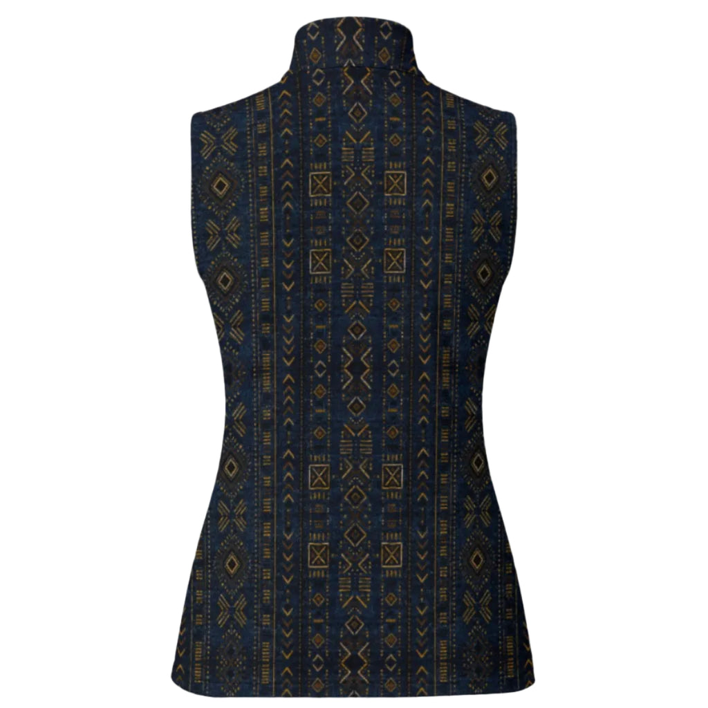 Beige sleeveless top on a white background