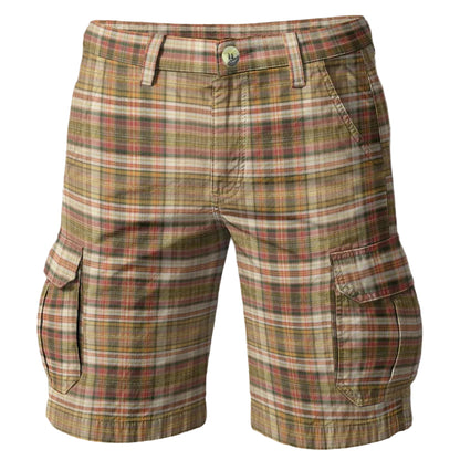 Bring Caribbean energy to warm-weather dressing with the Rum Punch Plaid Cargo Shorts from J’OUVERT MEN, featuring vibrant plaid, breathable comfort, and relaxed island-ready style.