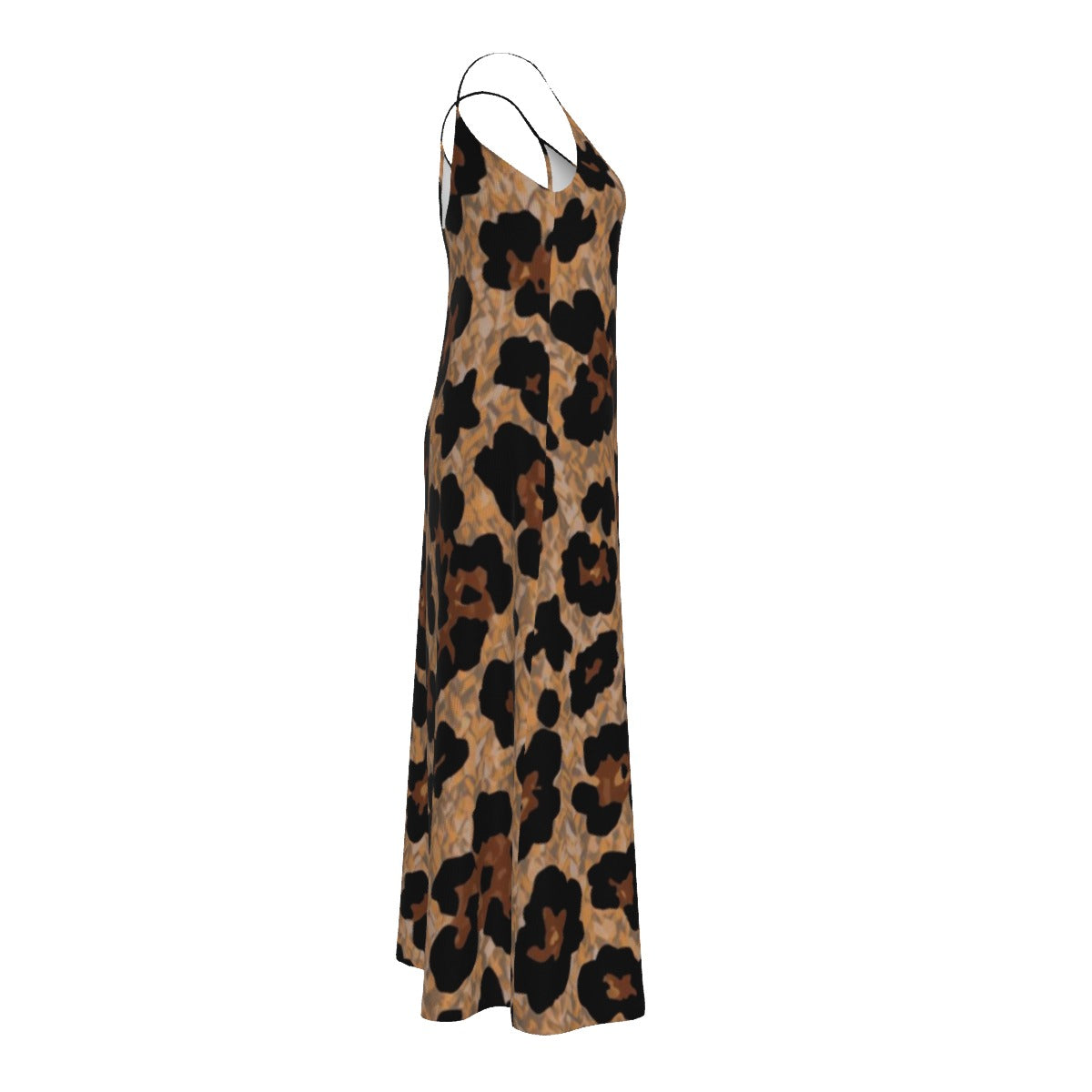 Gilded Safari Jersey — Alley Roar Sling Dress w/ Pockets