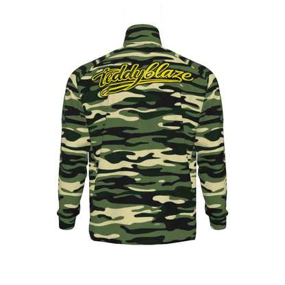 Camo Print Stand Collar Jacket (CAM12)