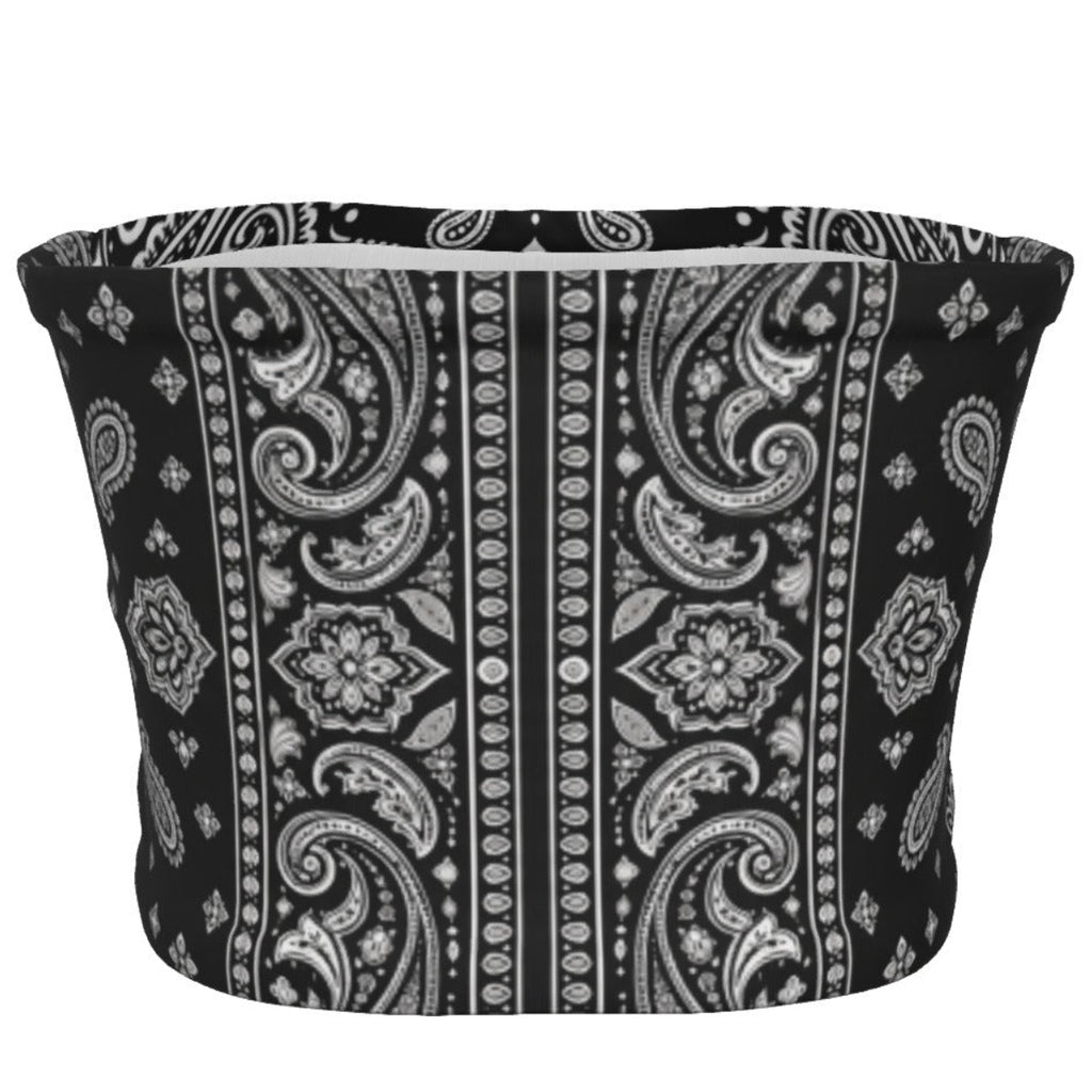 Elevate your resort layering with the House of Teddy Blaze Signature Bandana Tube Top. Monochrome black bandana print, graffiti script logo, and comfortable elastic stretch fit. Shop NYC to Vegas style.