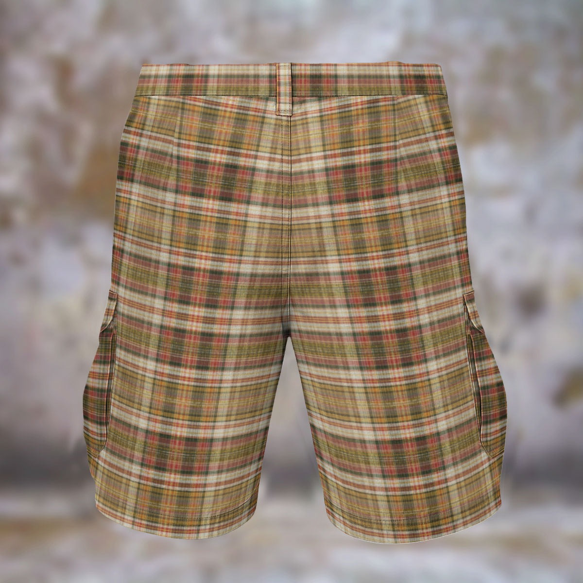 Rum Punch Plaid Cargo Shorts | J’OUVERT MEN