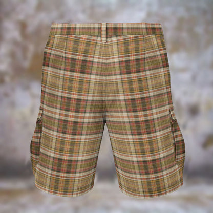 Rum Punch Plaid Cargo Shorts | J’OUVERT MEN