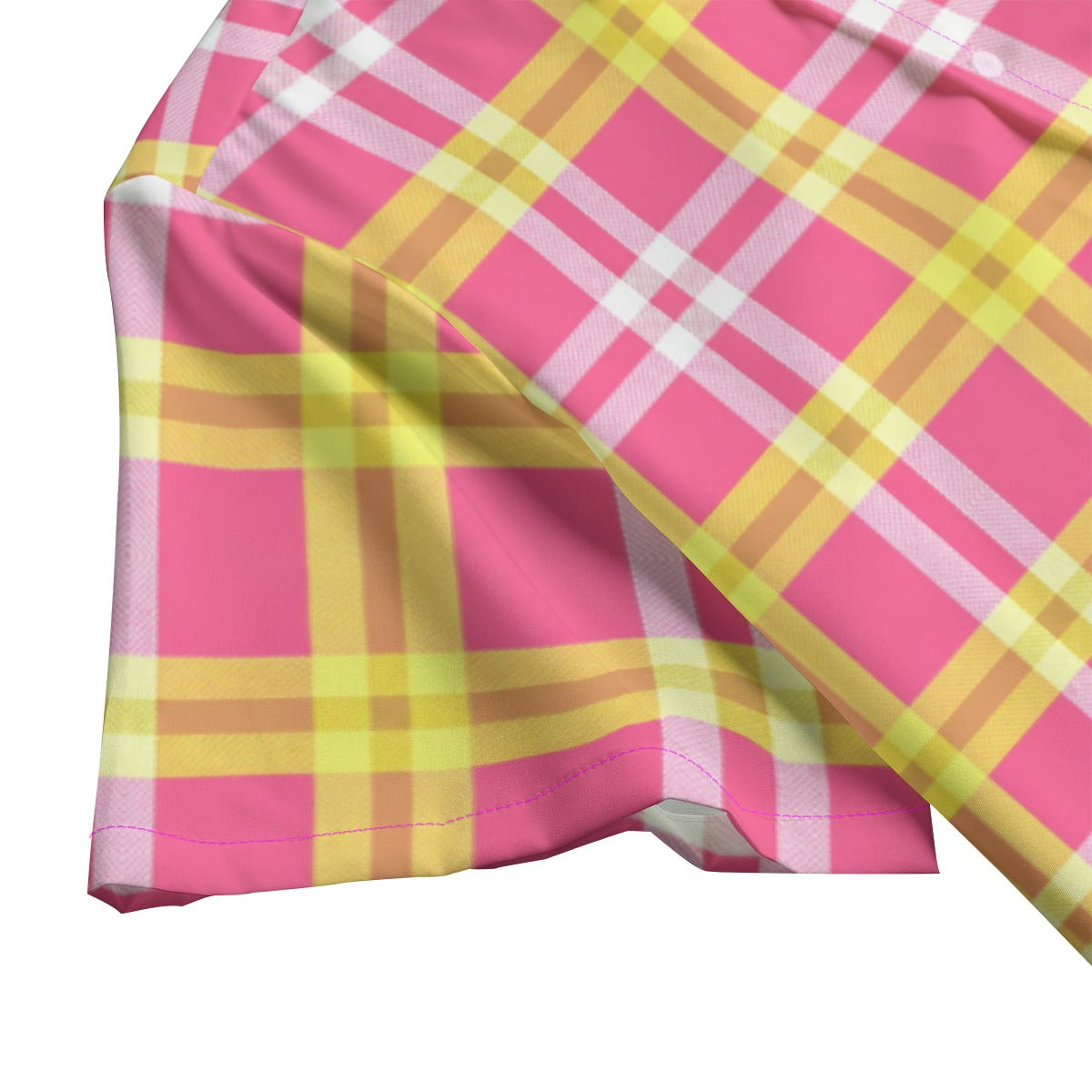 Passion Fruit Plaid Camp Shirt