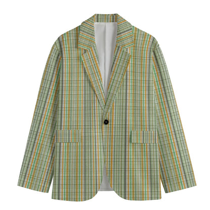 Elevate warm-weather tailoring with the Cruise Check Ivy Blazer from BLK IVY MEN, featuring refined plaid styling inspired by Black Ivy sophistication, coastal leisure, and modern resort elegance.