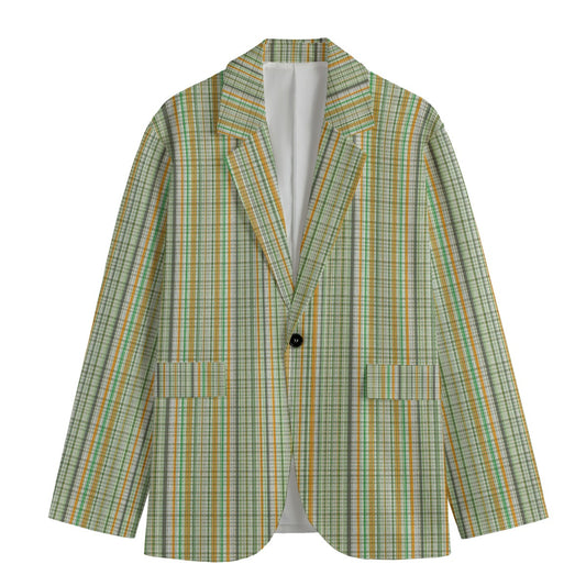 Elevate warm-weather tailoring with the Cruise Check Ivy Blazer from BLK IVY MEN, featuring refined plaid styling inspired by Black Ivy sophistication, coastal leisure, and modern resort elegance.